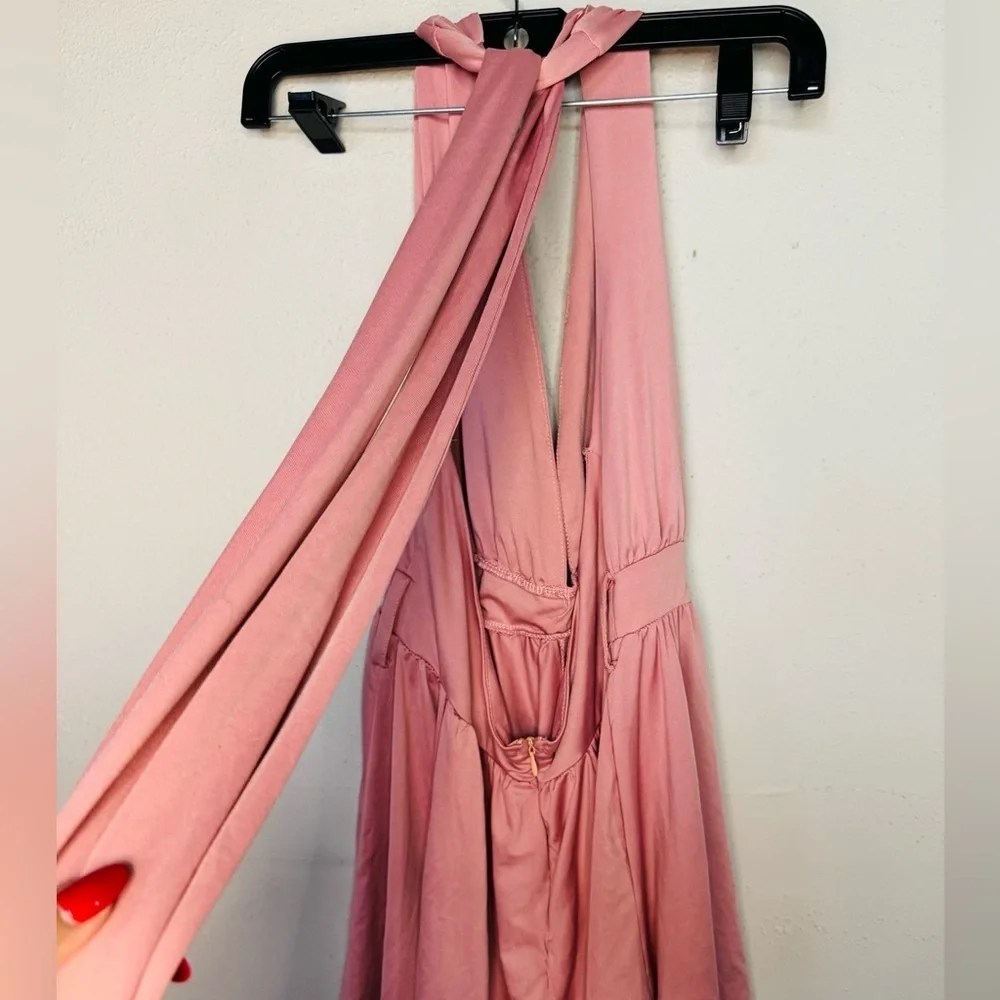 Any Way You Want Me Dusty Pink Convertible Romper - Picture 4 of 9